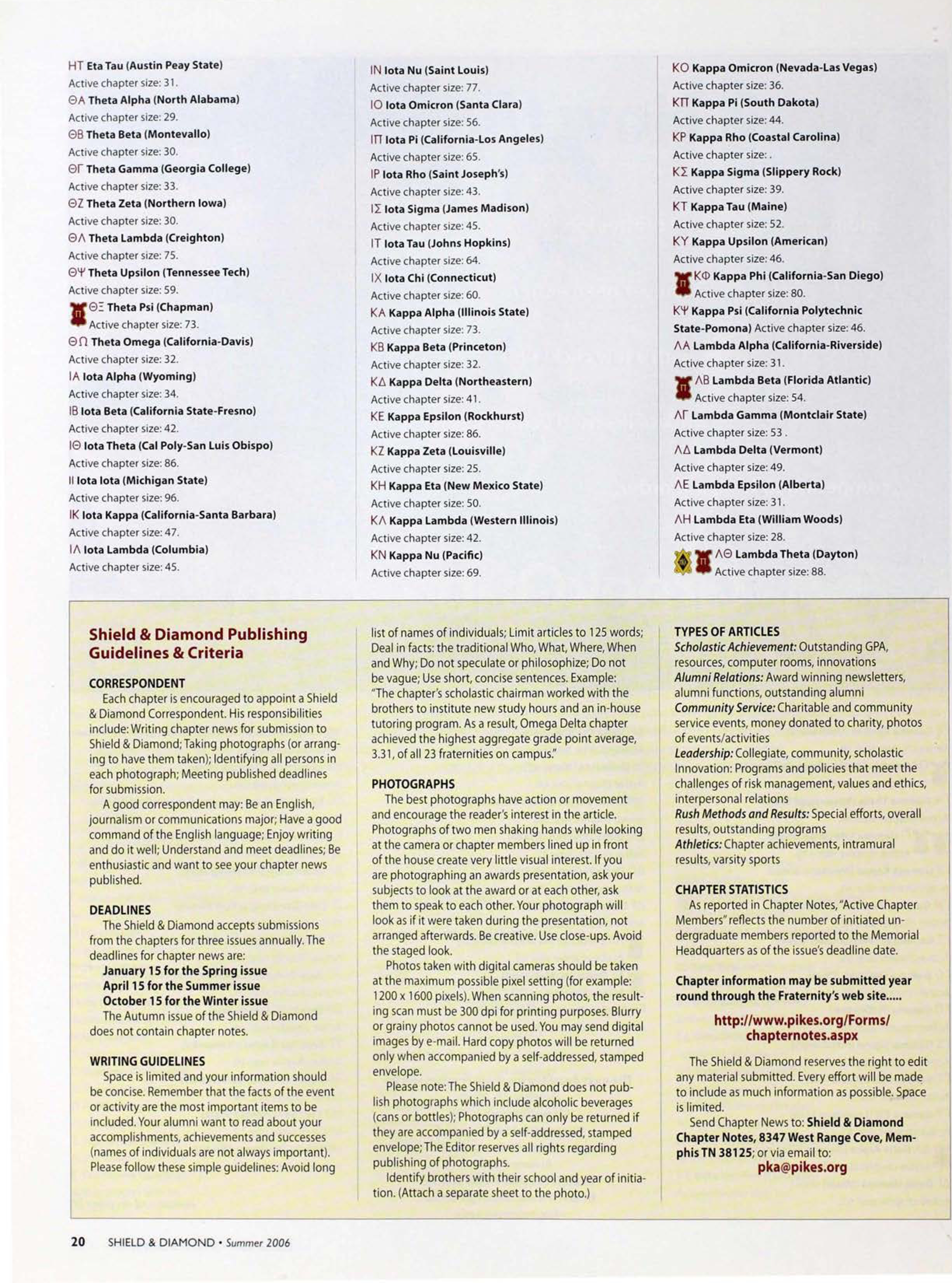 Shield & Diamond Publishing Guidelines & Criteria